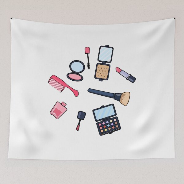 Item preview, Cosmetics / make-up cartoon illustration designed and sold by Misscartoon.