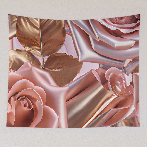 Item preview, Metallic pink gold roses designed and sold by Itzjustlife.