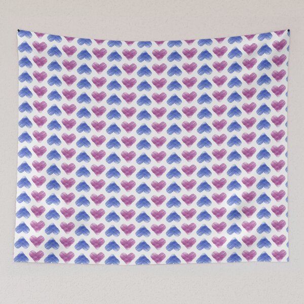 Item preview, Lots of Hearts - Seamless watercolor heart pattern designed and sold by wondertree.