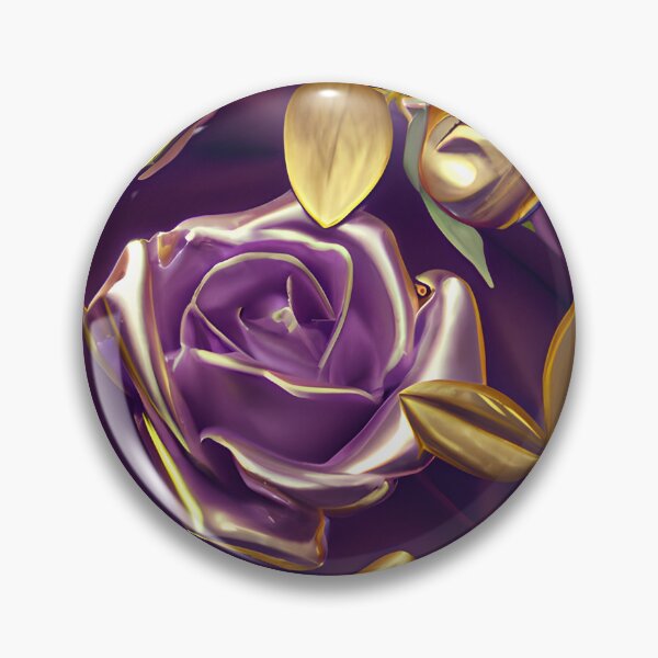 Item preview,  Metallic gold purple roses designed and sold by Itzjustlife.
