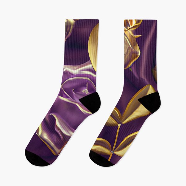 Item preview,  Metallic gold purple roses designed and sold by Itzjustlife.