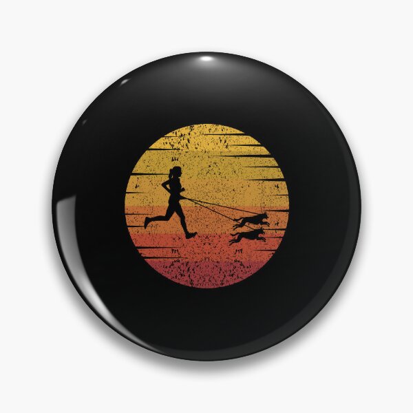 Item preview, Canicross Trail Running Dog Sport Outdoor Retro Vintage designed and sold by CuteDesigns1.