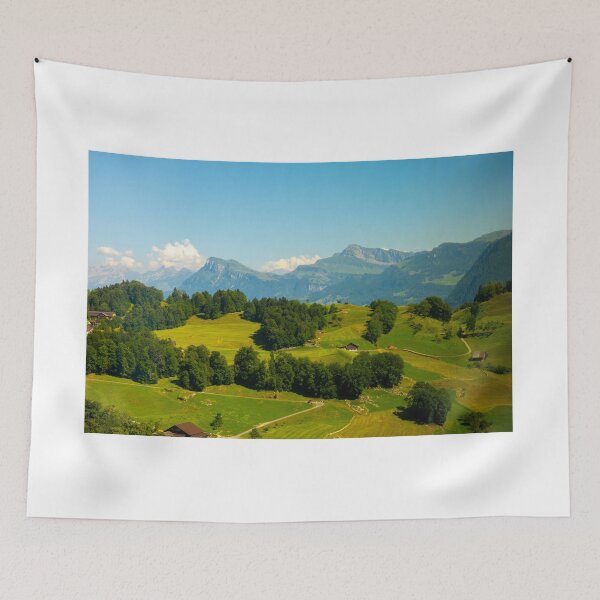 Item preview, Aerial View over Mountain Range with Clear Blue Sky designed and sold by Mats Silvan.