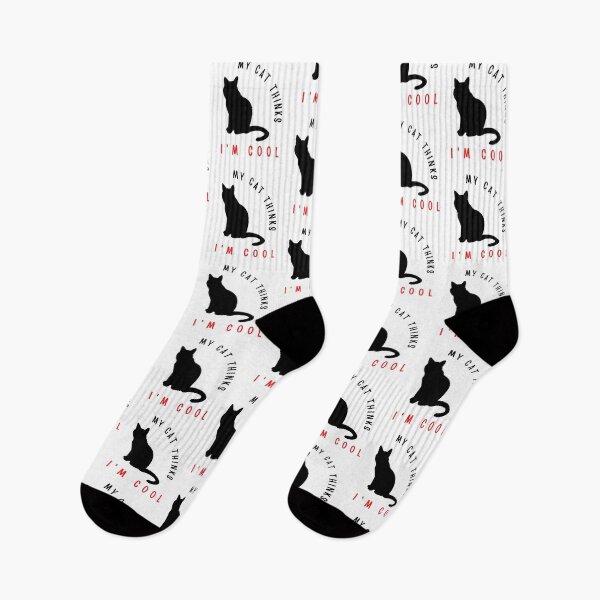 Item preview, My cat thinks I'm cool funny design designed and sold by DigitalMagShop.
