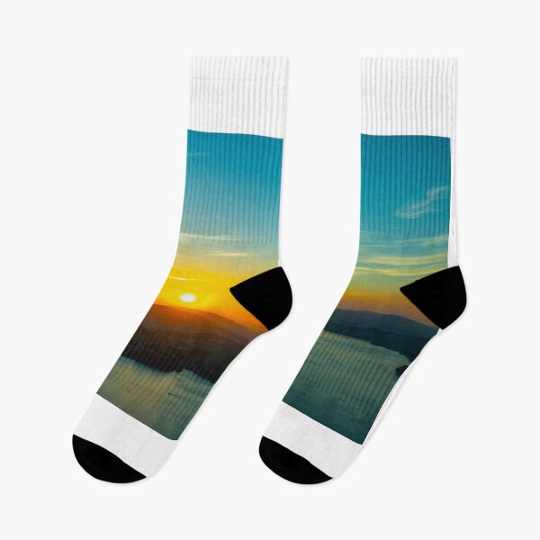 Item preview, Aerial View over Lake Lucerne and Mountain in Sunset designed and sold by Mats Silvan.
