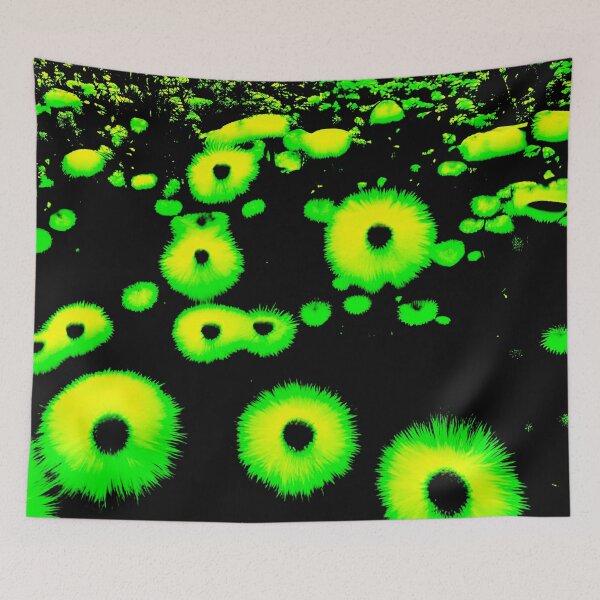 Item preview, Fluorescent Green Abstract Dandelions designed and sold by asurtiumgreen.