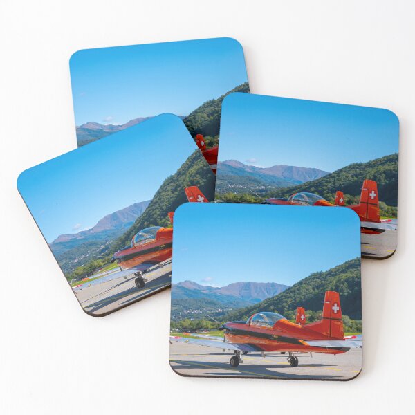 Item preview, Propeller Airplane on Airport with Mountain View in a Sunny Day with Blue Sky designed and sold by Mats Silvan.