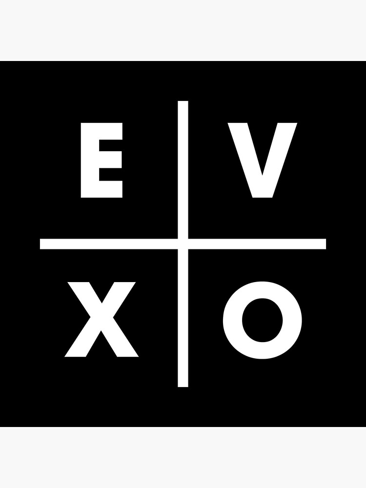 "EVOLUTION X EVO X CROSS LETTER DESIGN" Art Print by nateross40