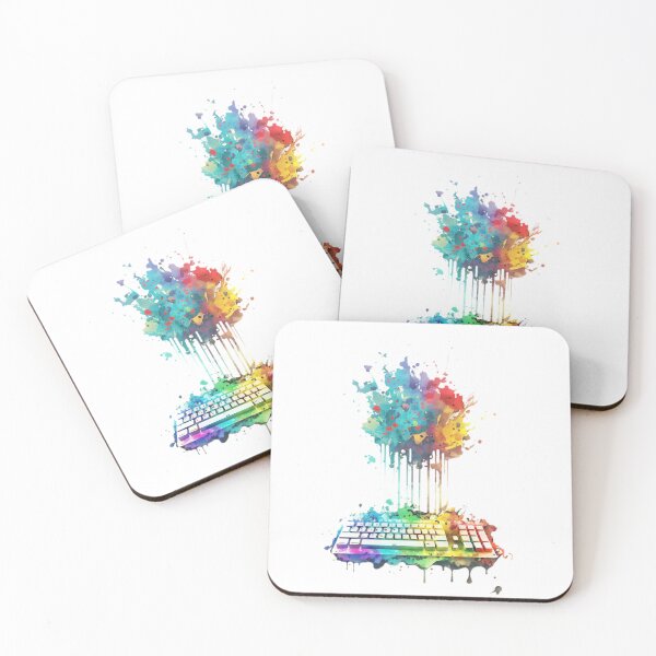Item preview, Colourful Keyboard Explosion - I love programming designed and sold by SMCLN.