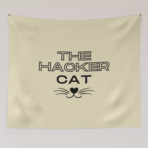 Item preview,  The hacker cat funny minimalistic design designed and sold by DigitalMagShop.