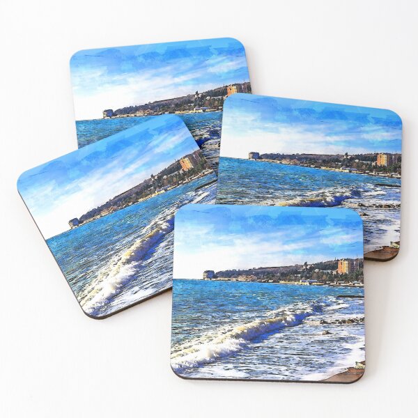 Item preview, View of Gurzuf beach in winter. Crimea, Russia designed and sold by Newlander90.