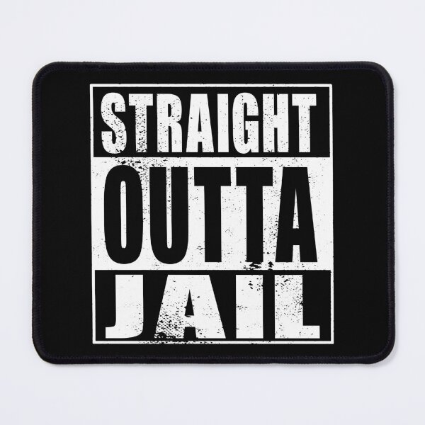 Item preview, Straight Outta Jail (white) designed and sold by SolidEarthArt.
