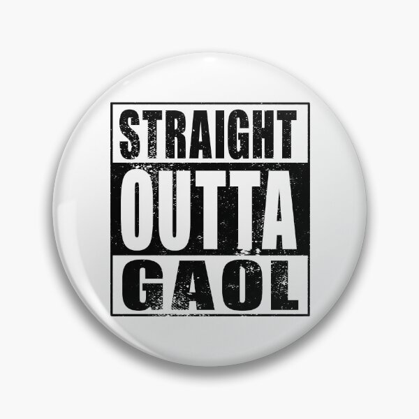 Item preview, Straight Outta Gaol (black) designed and sold by SolidEarthArt.