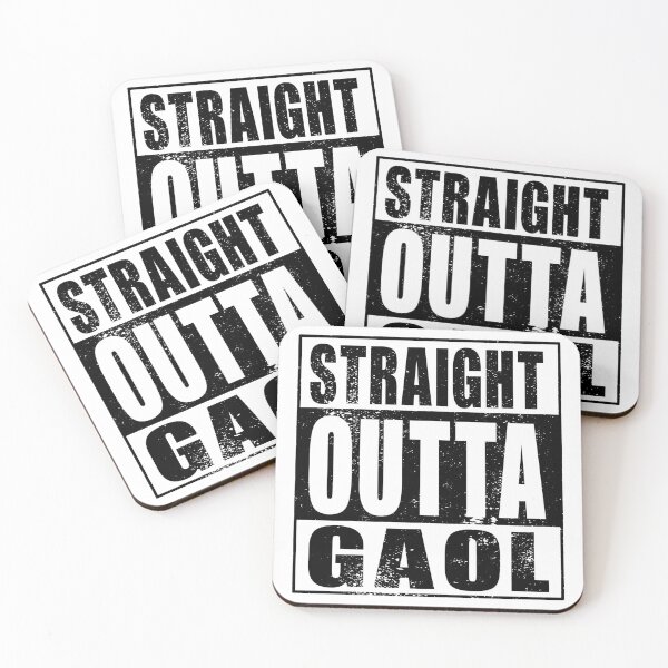 Item preview, Straight Outta Gaol (black) designed and sold by SolidEarthArt.