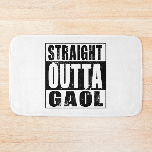 Item preview, Straight Outta Gaol (black) designed and sold by SolidEarthArt.