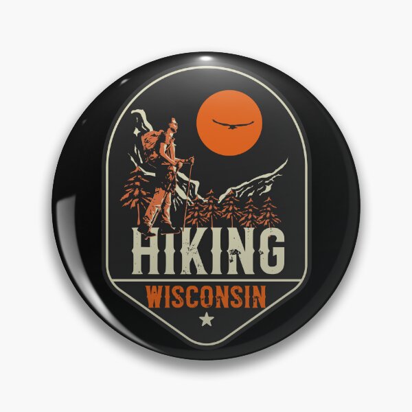 Item preview, Hiking adventure wild retro exploring Wisconsin designed and sold by HomeCoquette.