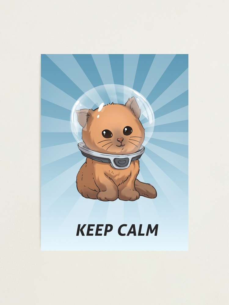 Alternate view of Keep Calm Kitty Photographic Print