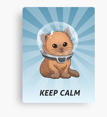 Keep Calm Kitty Canvas Print