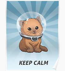 Behalte Ruhe Kitty Poster