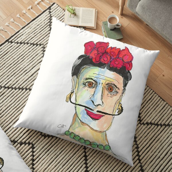 Funny Faces Floor Pillow