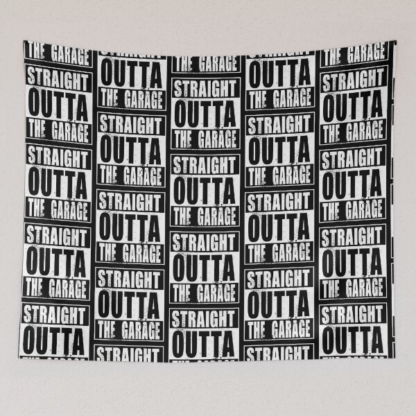Item preview, Straight Outta The Garage (white) designed and sold by SolidEarthArt.