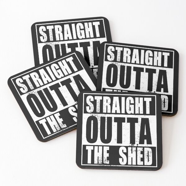 Item preview, Straight Outta The Shed (white) designed and sold by SolidEarthArt.