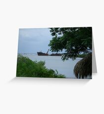 Pirated ship wreck Greeting Card
