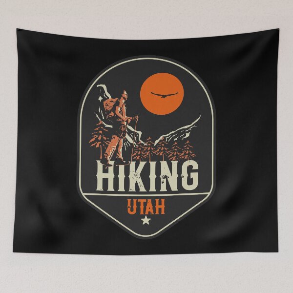 Item preview, Hiking adventure wild retro exploring Utah designed and sold by HomeCoquette.