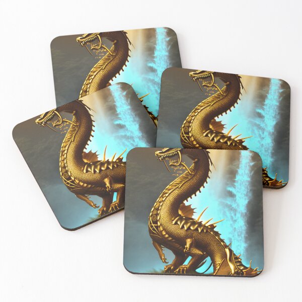 Item preview, Golden dragon waterfall designed and sold by Itzjustlife.
