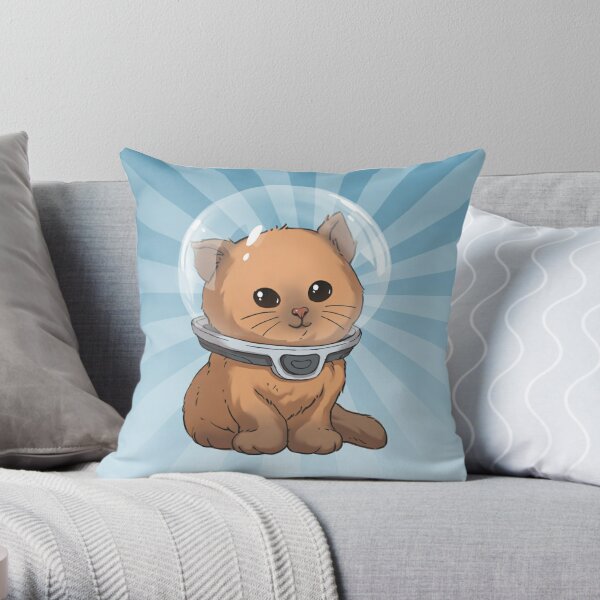 Keep Calm Kitty Throw Pillow