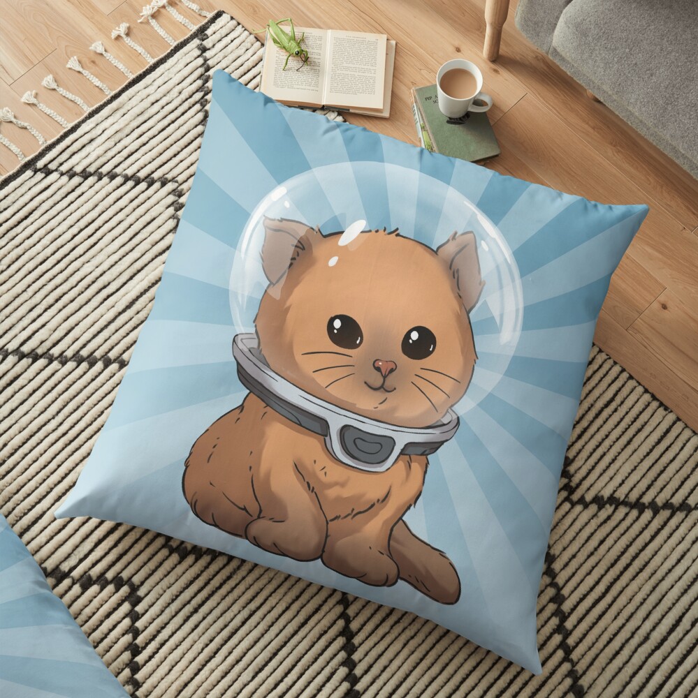 Keep Calm Kitty Floor Pillow