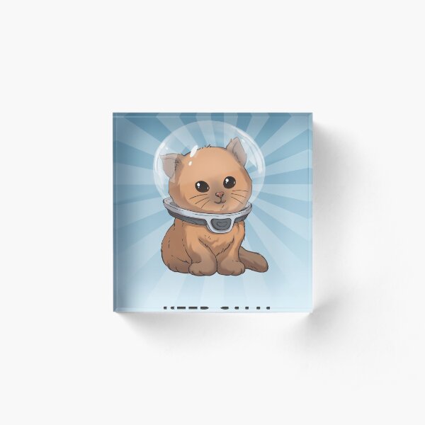 Keep Calm Kitty Acrylic Block