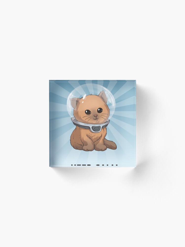 Alternate view of Keep Calm Kitty Acrylic Block
