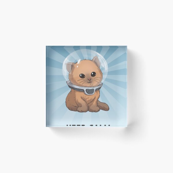 Keep Calm Kitty Acrylic Block