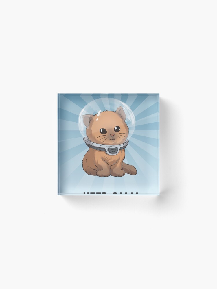 Alternate view of Keep Calm Kitty Acrylic Block
