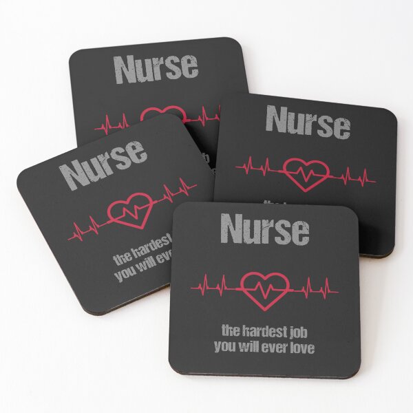 Item preview, nurse the hardest job you'll ever love funny quote funny saying hospital healthcare designed and sold by STELATO.