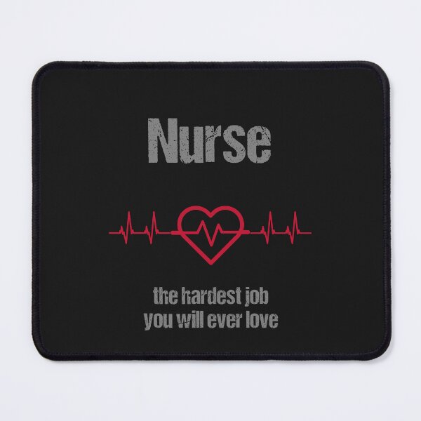 Item preview, nurse the hardest job you'll ever love funny quote funny saying hospital healthcare designed and sold by STELATO.