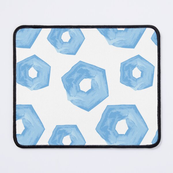 Item preview, Blue Hexagons - Seamless watercolor hexagon pattern designed and sold by wondertree.