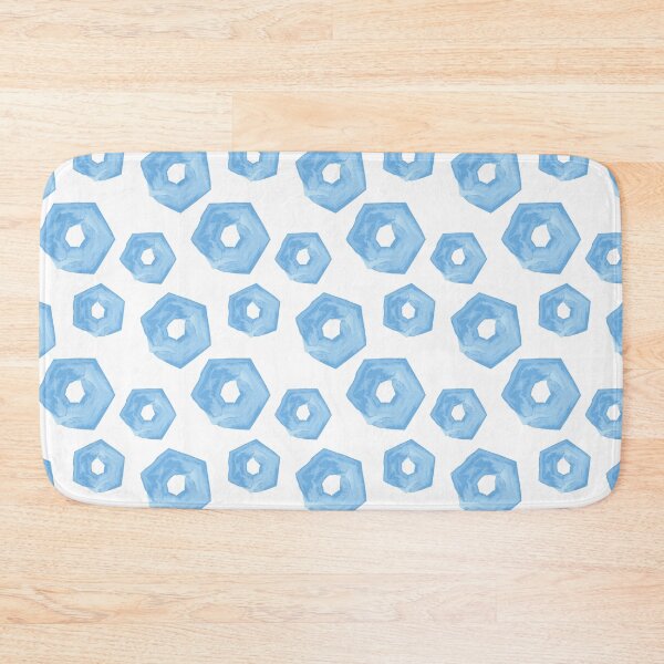 Item preview, Blue Hexagons - Seamless watercolor hexagon pattern designed and sold by wondertree.