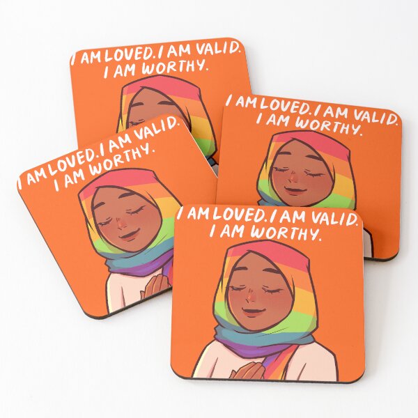 Item preview, You are Loved, Valid, and Worthy (Pride flag)  designed and sold by vimiyui.