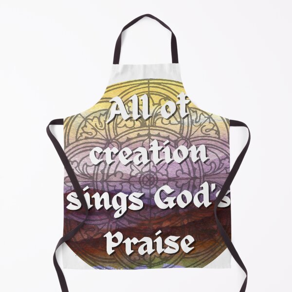 Item preview, All of Creation sings God's Prais Psalms watercolor stained glass sunset design designed and sold by NonPCTruths.