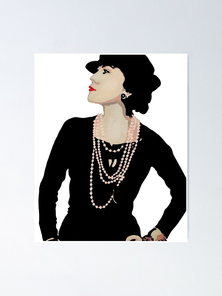 Madame Coco Chanel Portrait Of Gabrielle Bonheur Poster for Sale by  LibraShopDesign