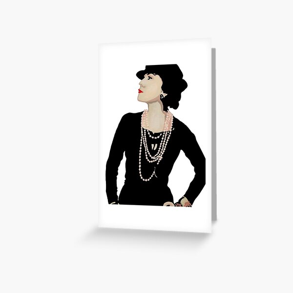 Madame Coco Chanel Portrait Of Gabrielle Bonheur Greeting Card
