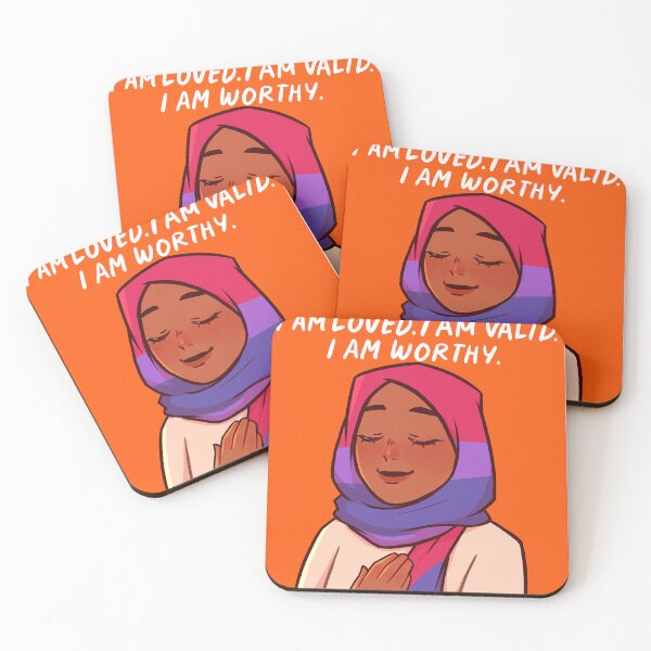 Item preview, You are Loved, Valid, and Worthy (Bi flag ver.) designed and sold by vimiyui.