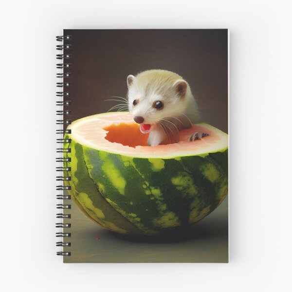 Item preview, The Ferrets Debacle with a Melon Digital Painting designed and sold by CodeAndColors.