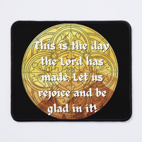 Item preview, Golden Sunset This is the day the Lord has made Psalm watercolor stained glass sunset mountain design designed and sold by NonPCTruths.