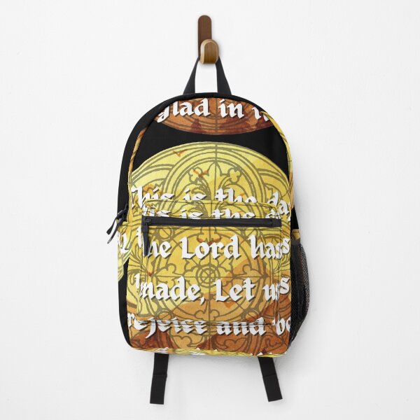 Item preview, Golden Sunset This is the day the Lord has made Psalm watercolor stained glass sunset mountain design designed and sold by NonPCTruths.