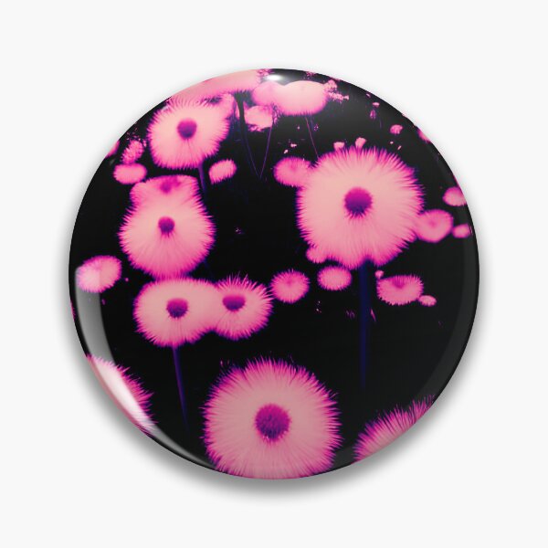 Item preview, Pink Abstract Dandelions At Night designed and sold by asurtiumgreen.
