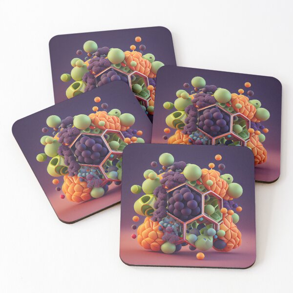 Item preview, The Clangour of Molecular Wrangle Digital Painting designed and sold by CodeAndColors.