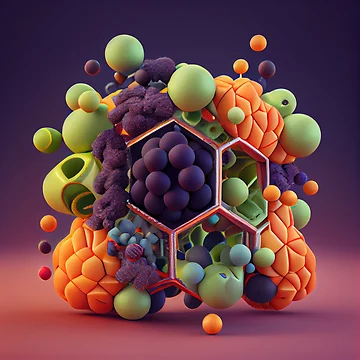 Vorschaubild zum Design The Clangour of Molecular Wrangle Digital Painting von CodeAndColors